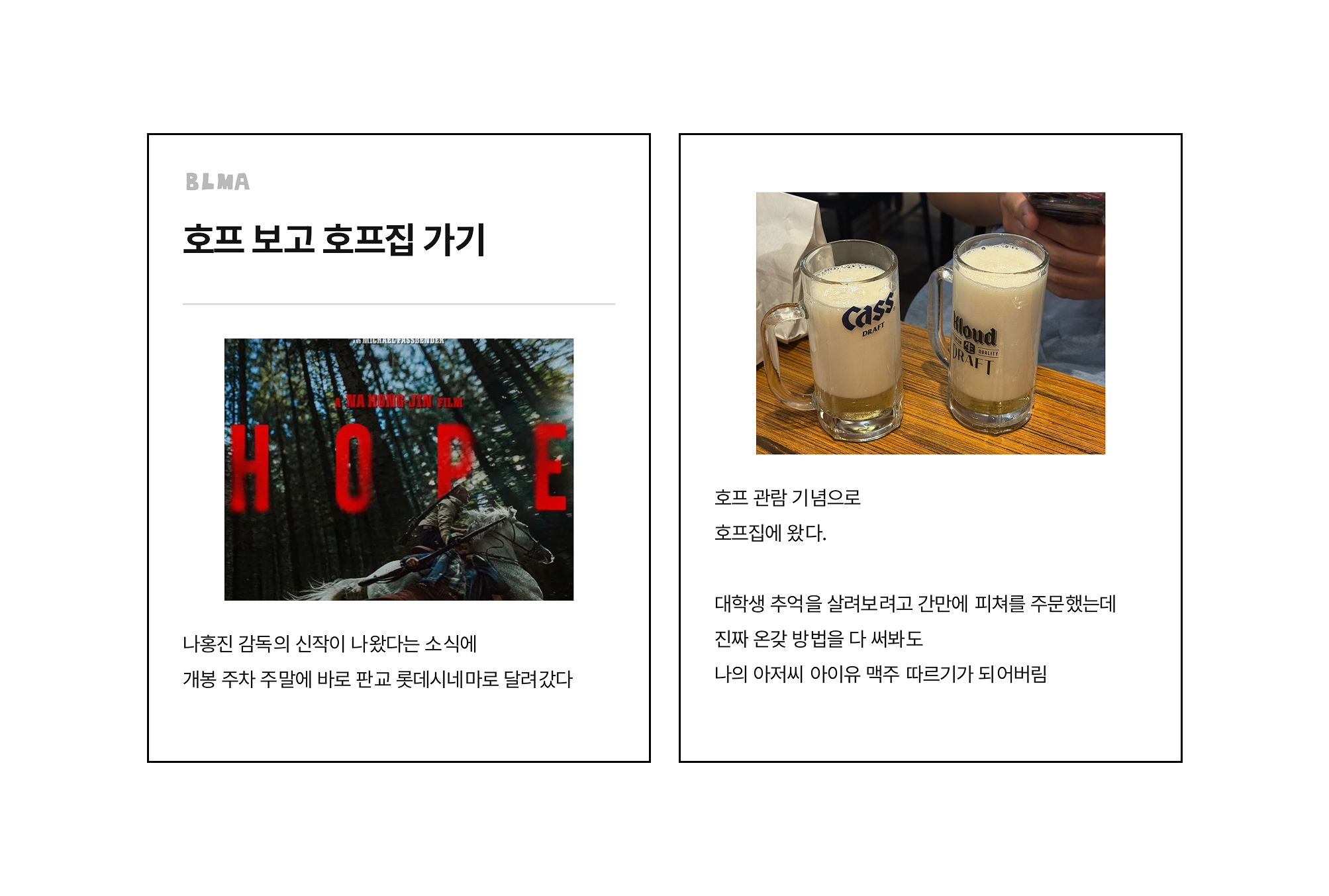 BLMA 화면